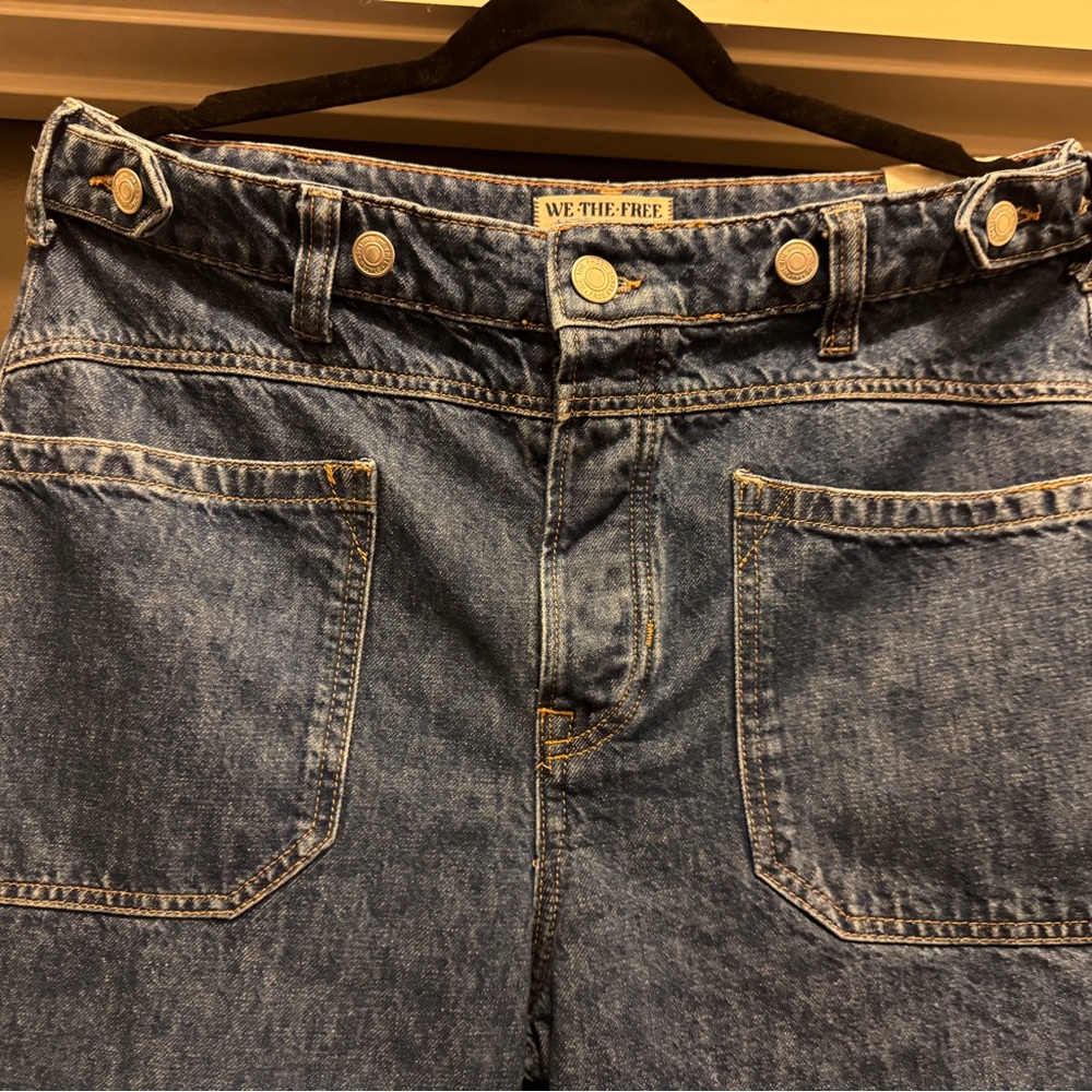 NWT Free People Palmer Cuffed Jeans